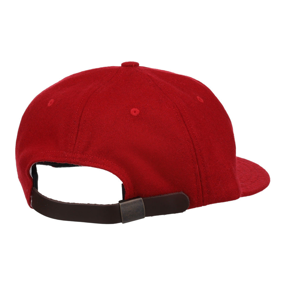 Red Wool Vintage Ballcap