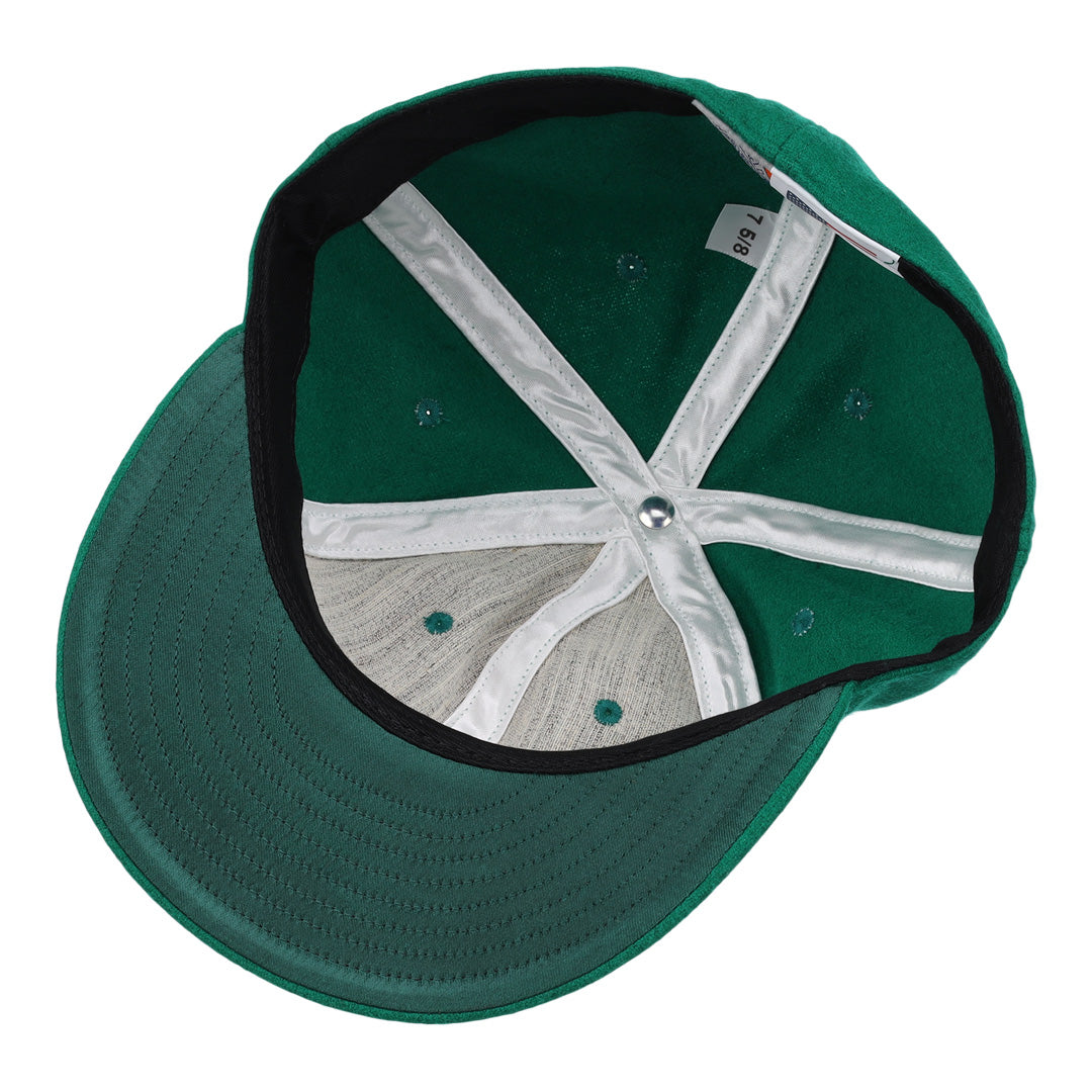 Kelly Green Wool Vintage Ballcap