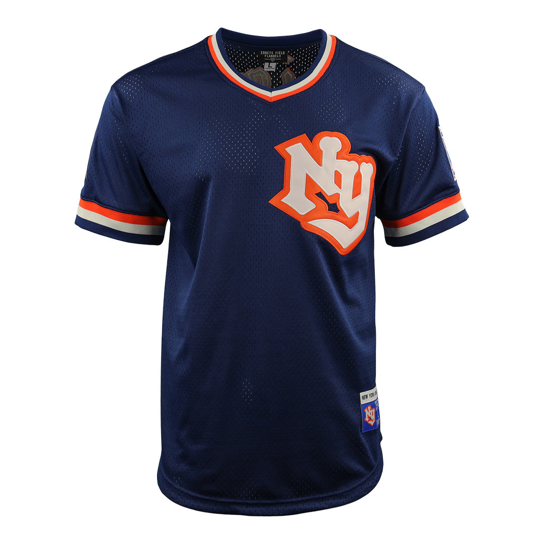 New York Knights EFF DNA Replica V Neck Mesh Jersey Ebbets Field Flannels