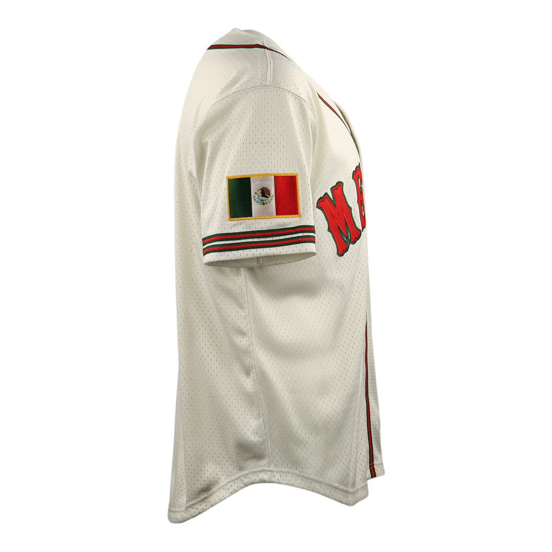 Mexico Diablos EFF DNA Replica Button-Up Mesh Jersey