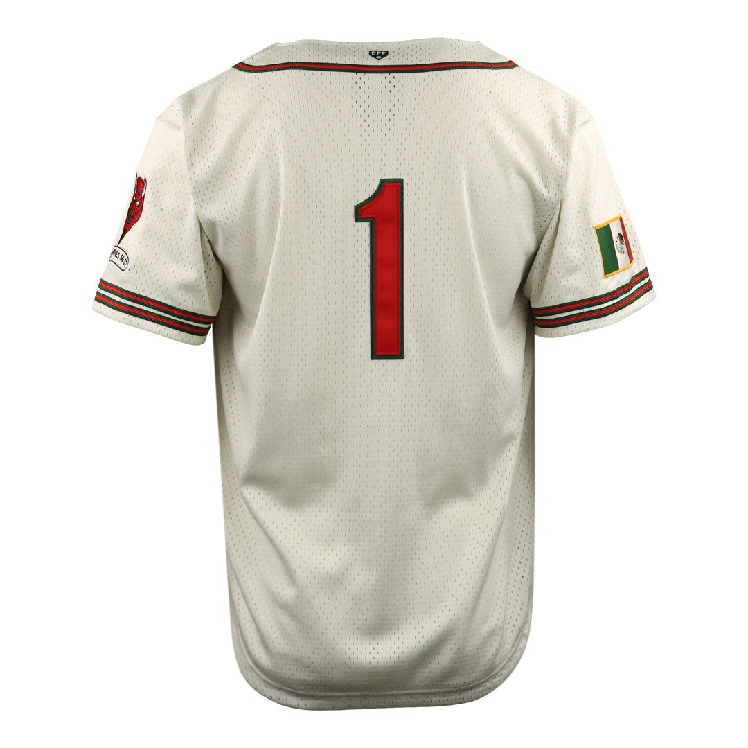 Mexico Diablos EFF DNA Replica Button-Up Mesh Jersey