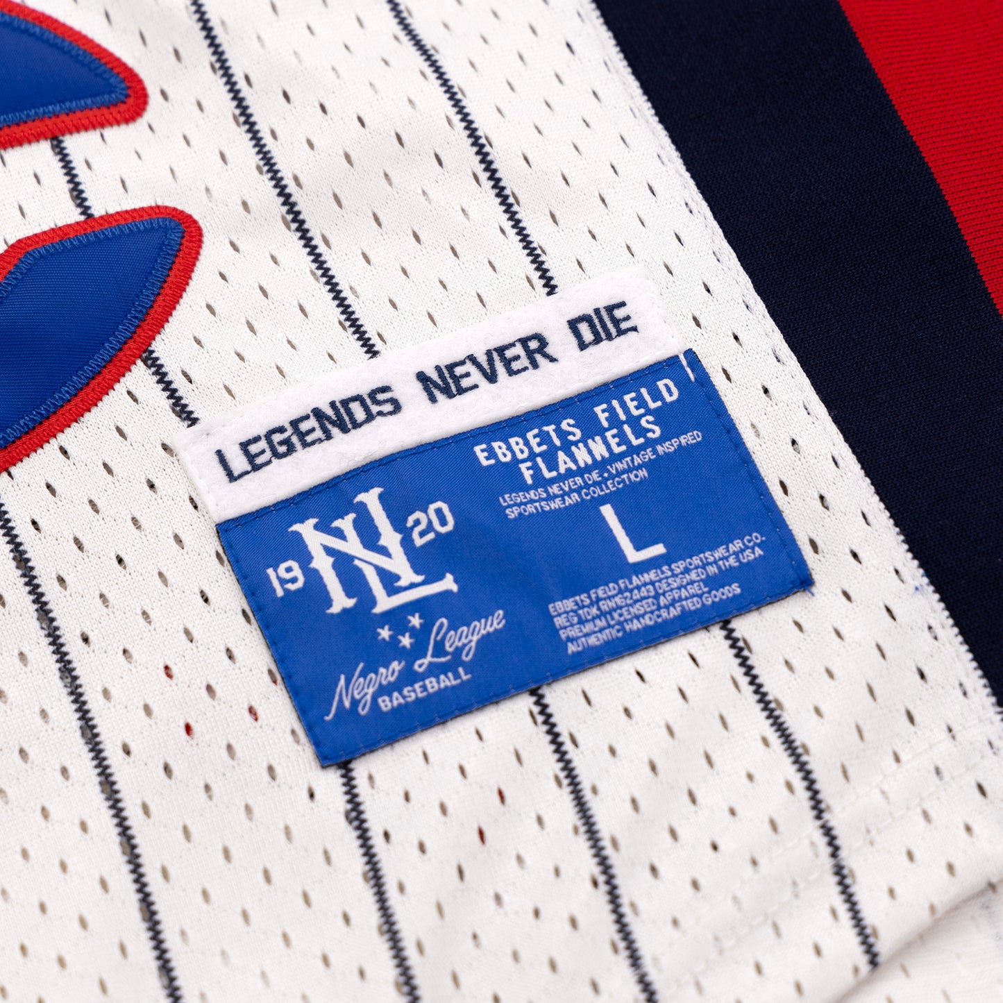 Negro League Baseball EFF NLB Pinstripe Button Down Jersey