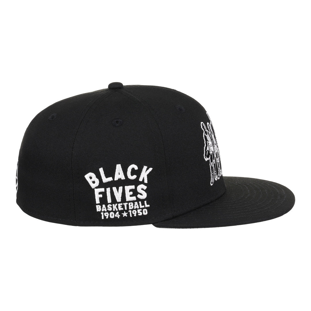 Black Fives Fitted Ballcap