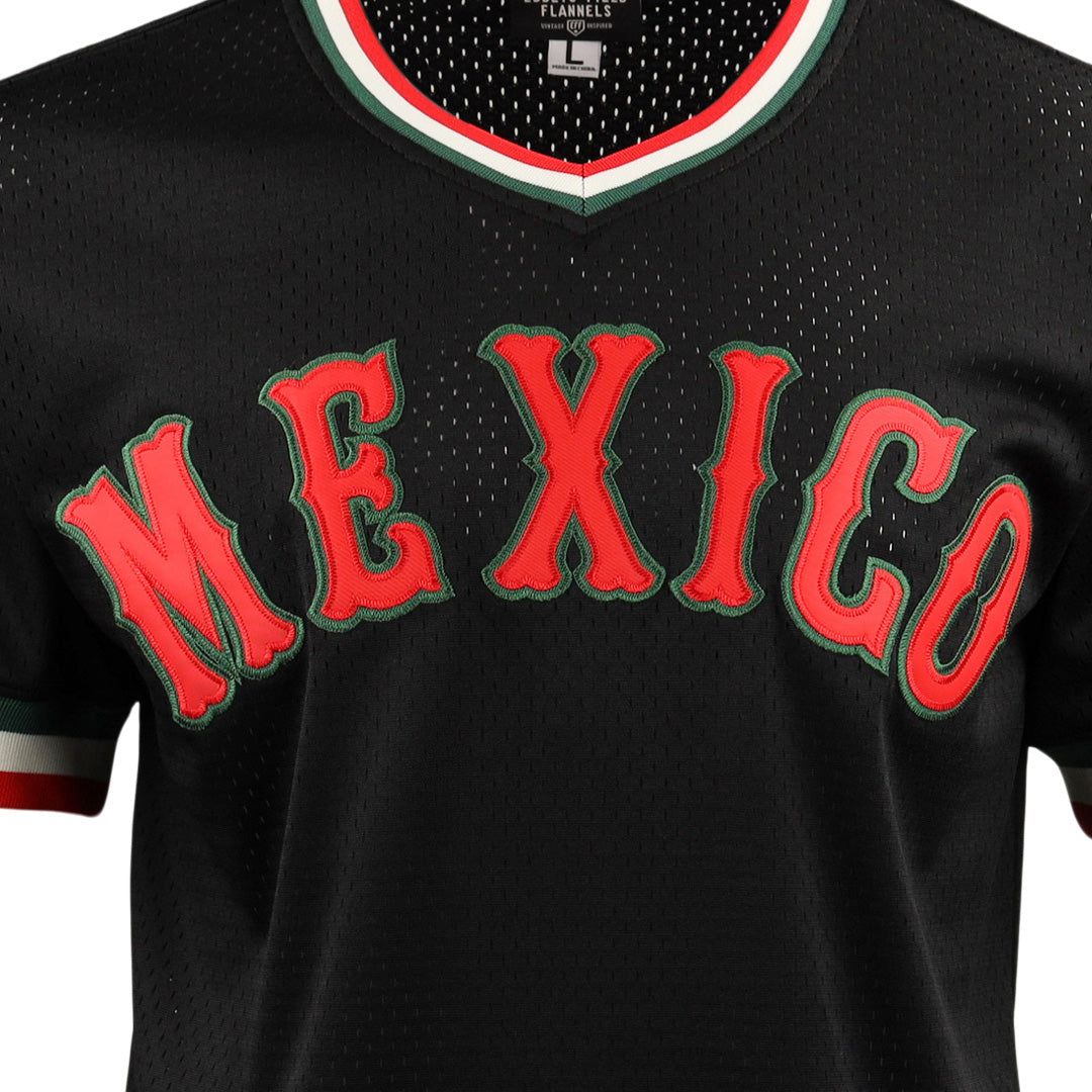 Mexico Diablos EFF DNA Replica V-Neck Mesh Jersey