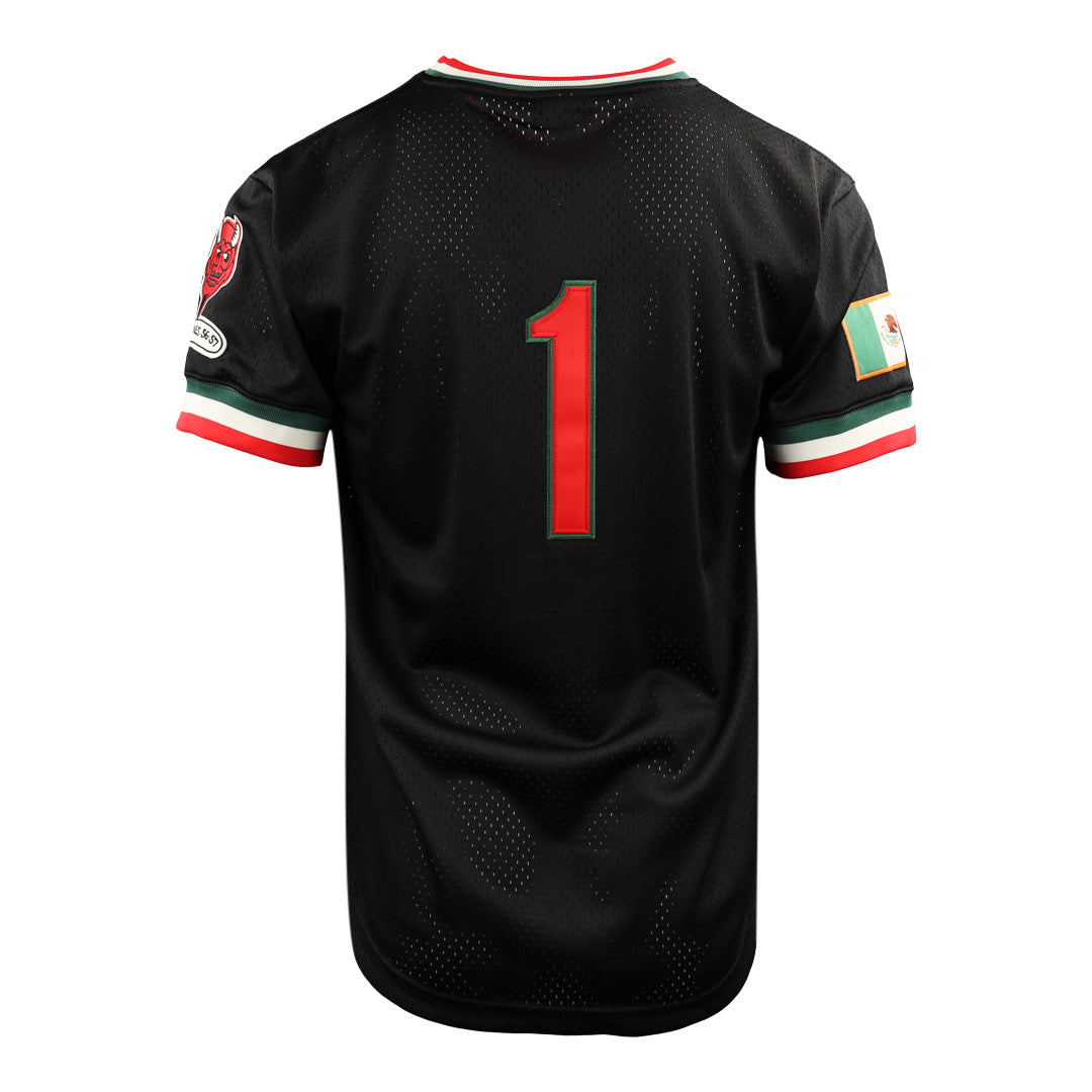 Mexico Diablos EFF DNA Replica V-Neck Mesh Jersey