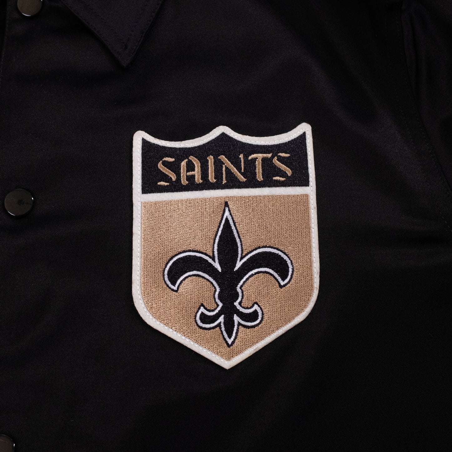 New Orleans Saints Satin Windbreaker
