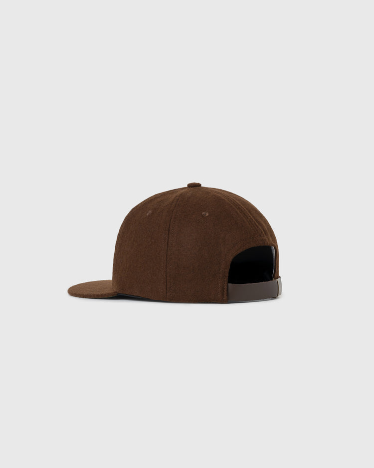 The EFF Paris Red Peppers 1946 Authentic Wool Ballcap is shown from the back and side, featuring a curved brim and an adjustable dark strap, displayed on a plain light gray background.