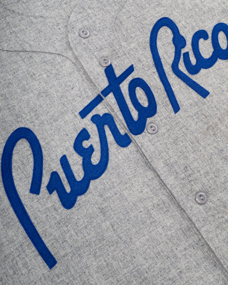 Puerto Rico 1958 National Team Authentic Wool Road Baseball Jersey