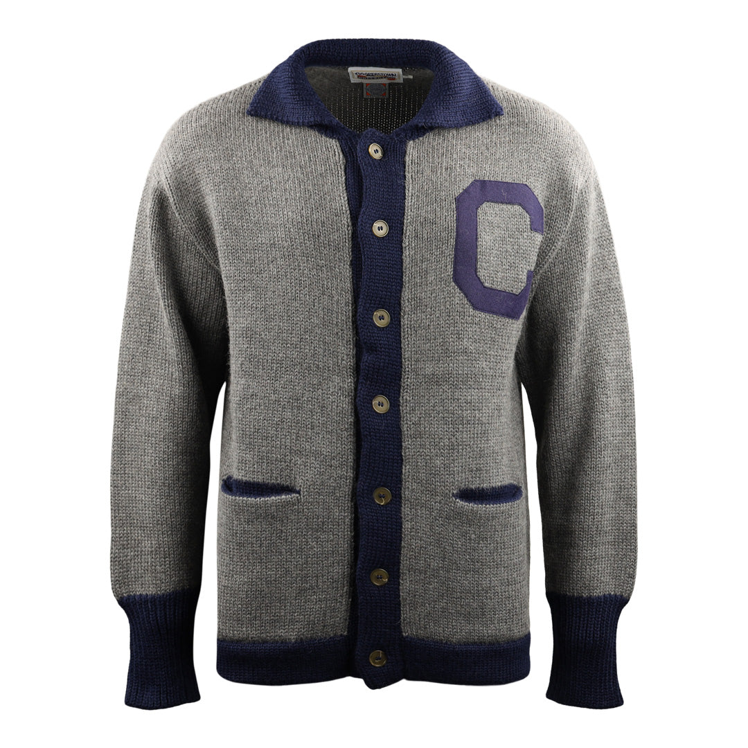 Brooklyn Dodgers Wool Knit Button Jersey Vintage Gray Jackie Robinson Sz  Small