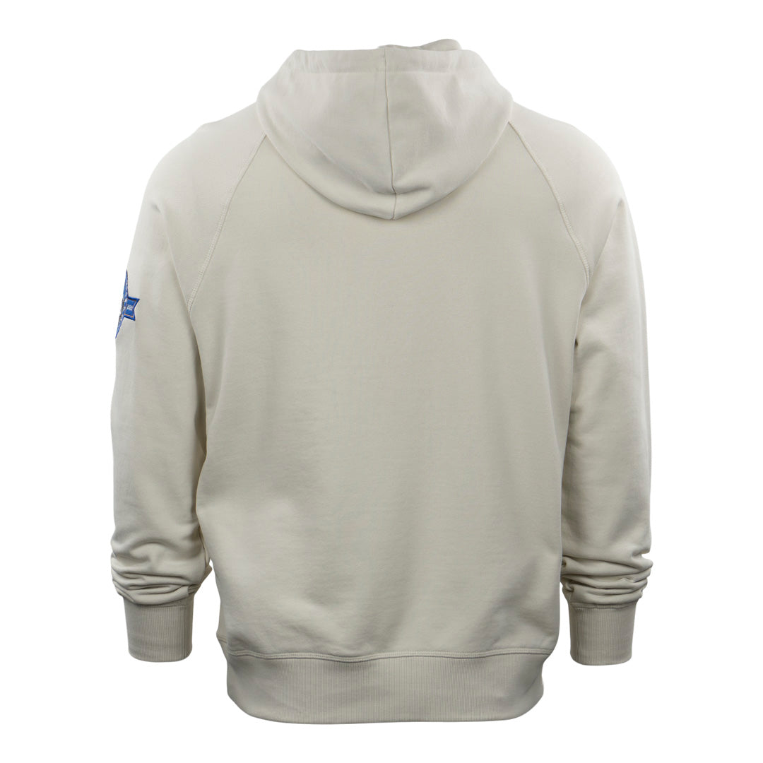 Jackie Robinson French Terry Script Hooded Sweatshirt - Natural