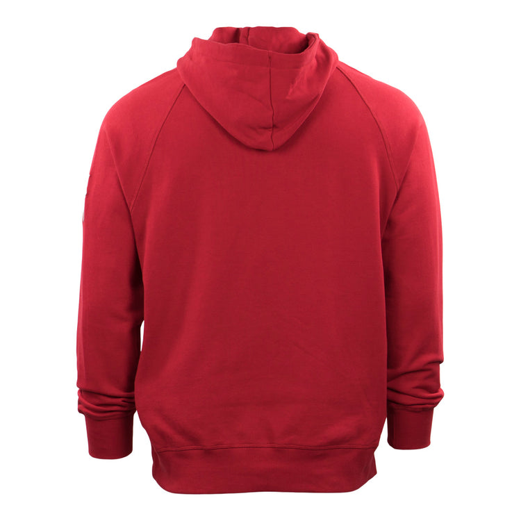 The EFF Havana Sugar Kings French Terry Script Hooded Sweatshirt features a relaxed fit, long sleeves, ribbed cuffs, and a bold red design—ideal for fans of Havana baseball or Cuban minor league baseball style.