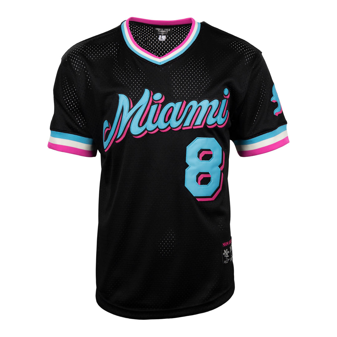 Miami Giants Vintage Inspired NL Replica V-Neck Mesh Jersey