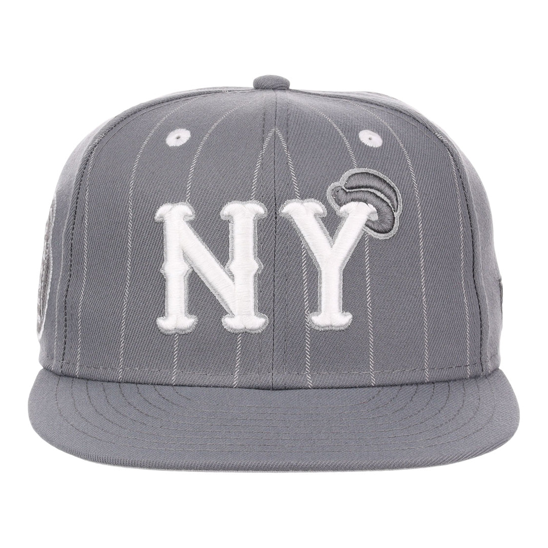 New York Black Yankees NLB Black Pinstripe Fitted Ballcap