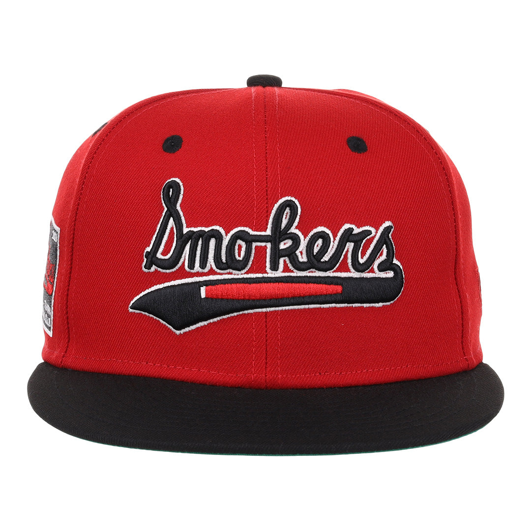 Tampa Smokers NLB Red and Black Fitted Ballcap