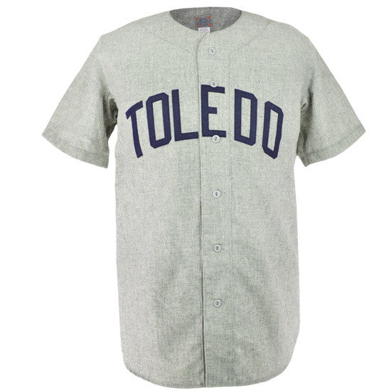 Ebbets Field Flannels Toledo Mud Hens 1968 Road Jersey