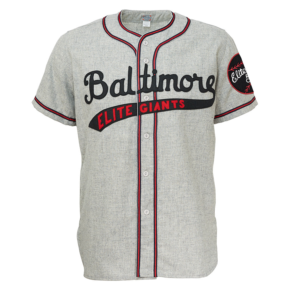 Baltimore Elite Giants NLB Jersey - Gray (1949) - 3XL - Royal Retros