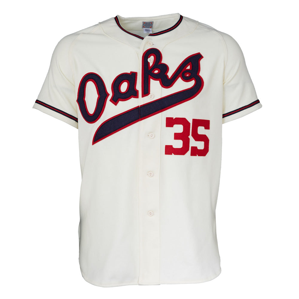 Oakland Oaks 1955 Home Jersey – Ebbets Field Flannels