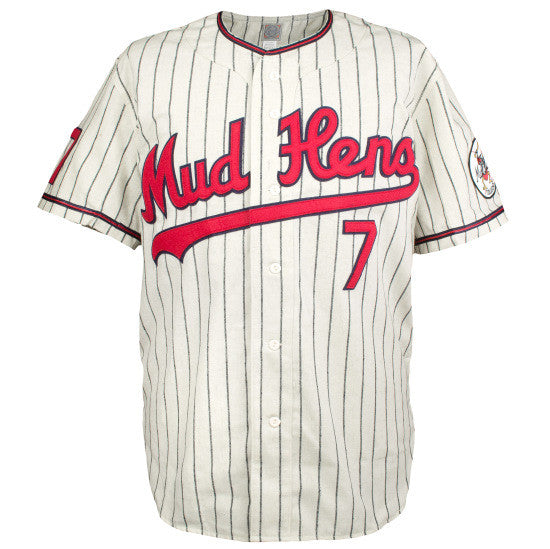 Ebbets Field Flannels Toledo Mud Hens 1965 Home Jersey