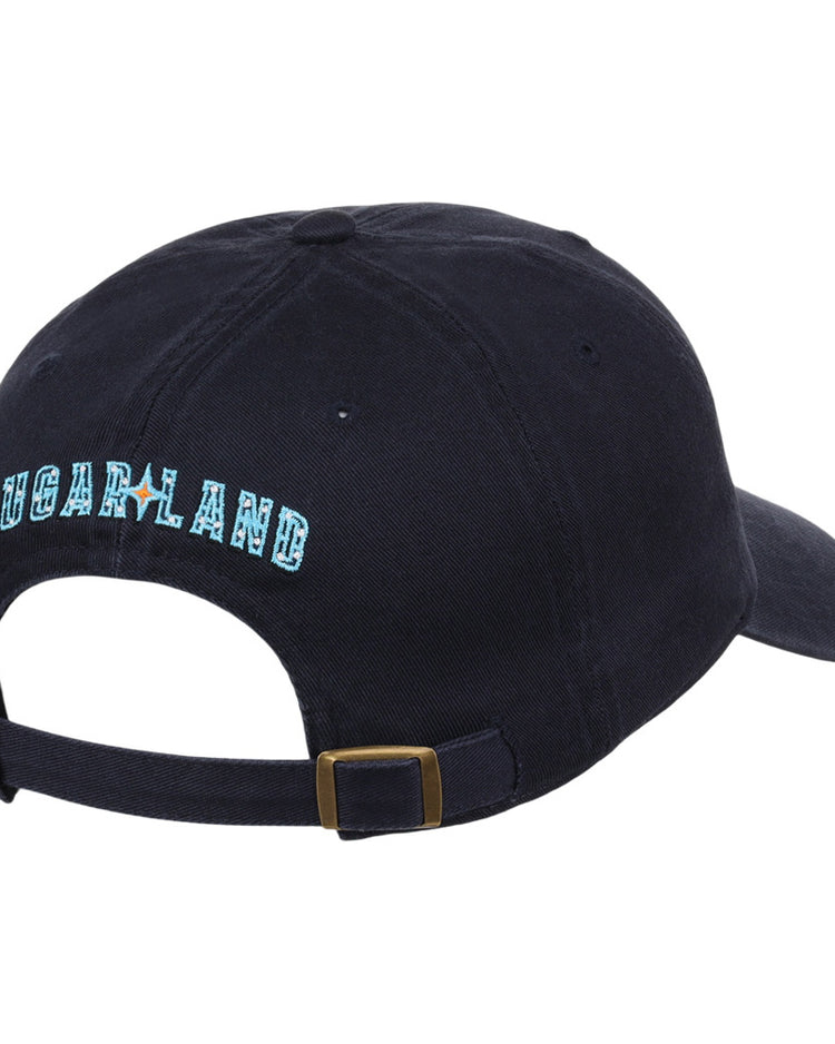The Ebbets Field Sugarland Space Cowboys MiLB Dad Ballcap is a black cap shown from the back, with 