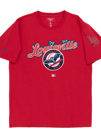 The Ebbets Field Louisville Bats MiLB Fashion Cotton Short Sleeve Tee features 