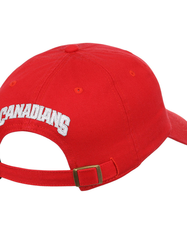 A rear view of the Ebbets Field Vancouver Canadians MiLB Dad Ballcap shows 