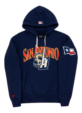 The Ebbets Field San Antonio Missions MiLB Cotton Hooded Sweatshirt features 