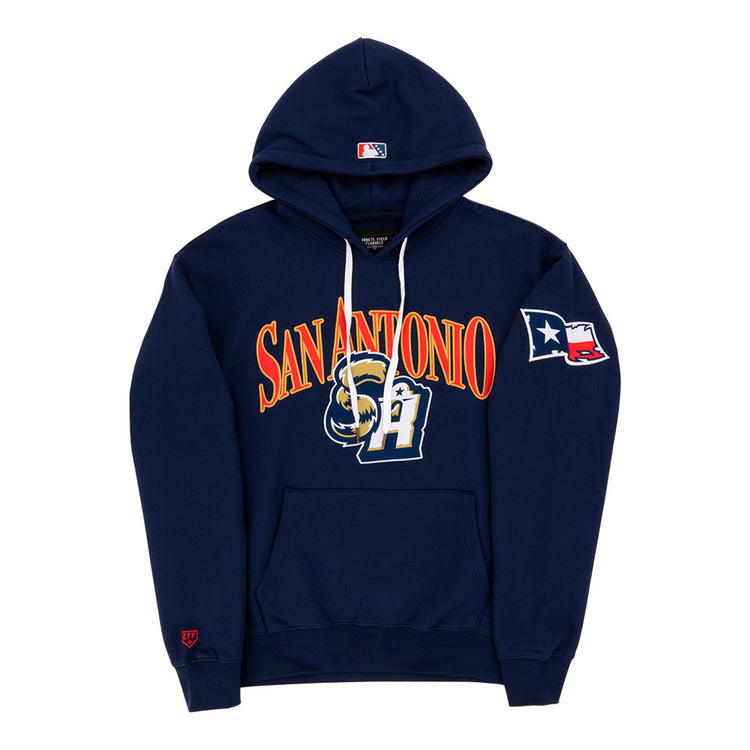The Ebbets Field San Antonio Missions MiLB Cotton Hooded Sweatshirt features 