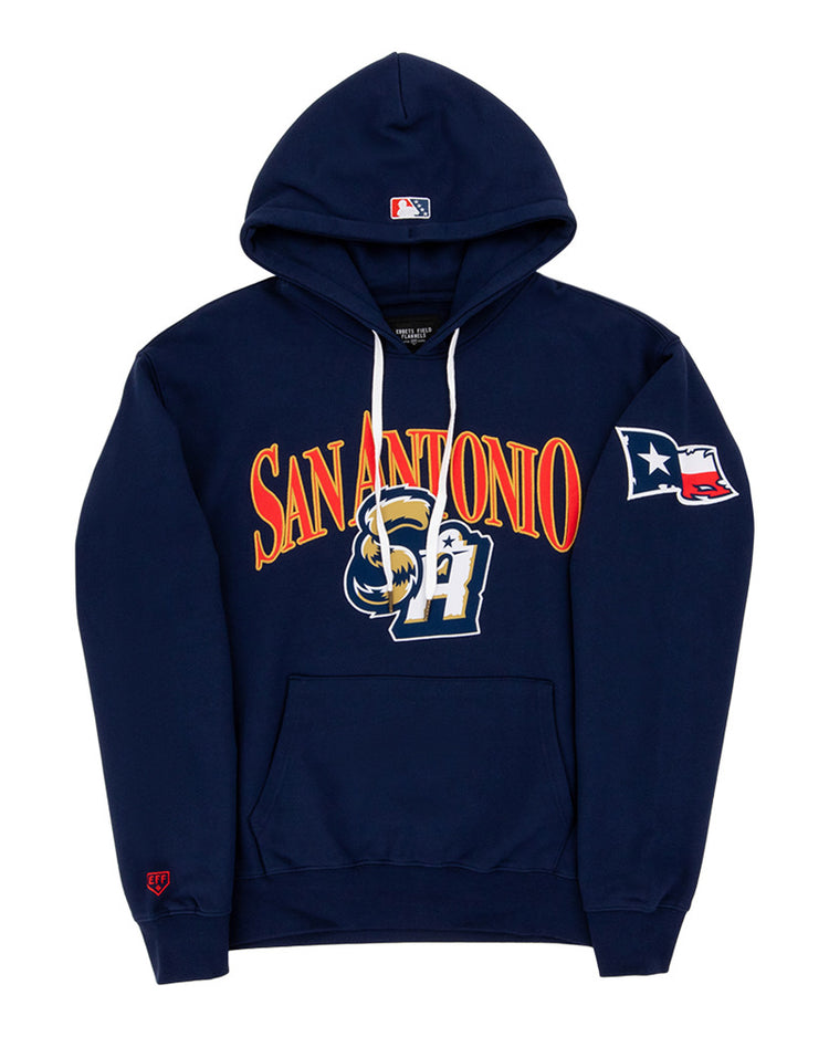 The Ebbets Field San Antonio Missions MiLB Cotton Hooded Sweatshirt features 