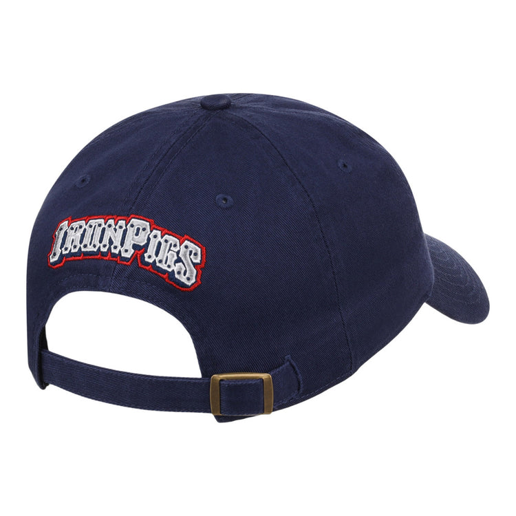 The Ebbets Field Lehigh Valley IronPigs MiLB Dad Ballcap is navy blue, with 