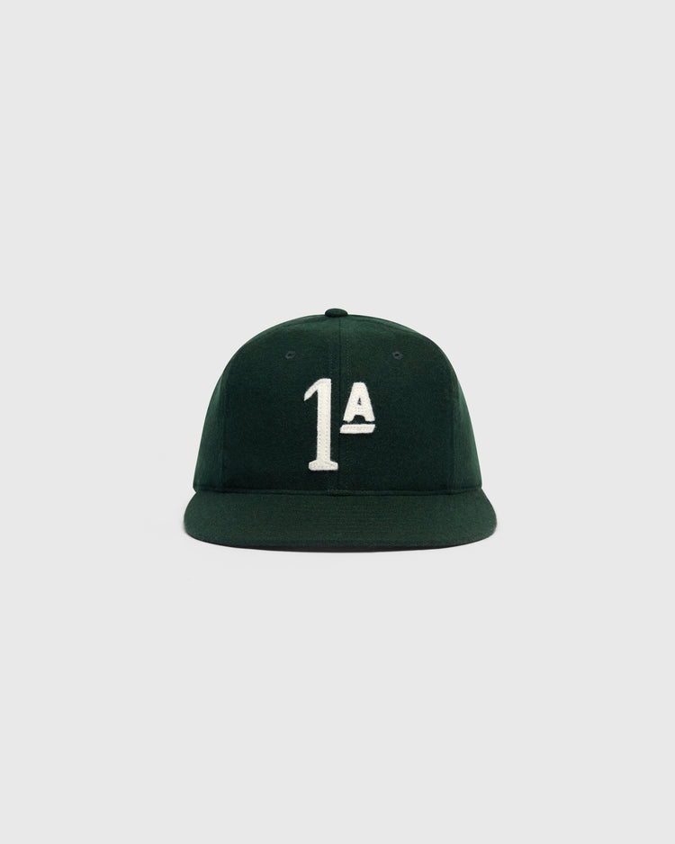 Dark green wool Mystery Caps of Mexico – Artelleria de México 1926 Wool Ballcap with an embroidered white 1A on the front.