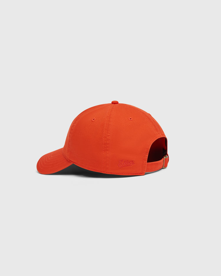 Vintage orange Sioux City Ghosts Washed Cotton Ballcap featuring an adjustable metal strap at the back.