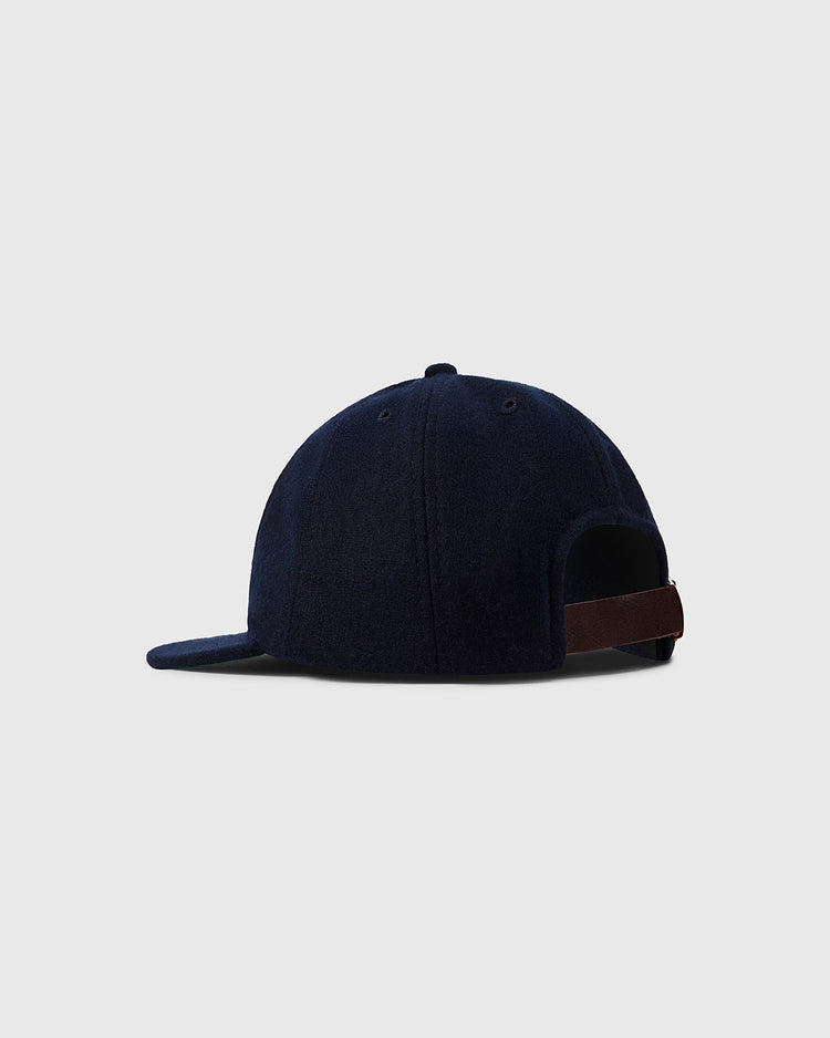 The NEW - Chicago Whales 1915 Vintage 8-Panel Ballcap by Ebbets Field is shown from the back, featuring a brown adjustable strap and displayed against a plain light gray background.