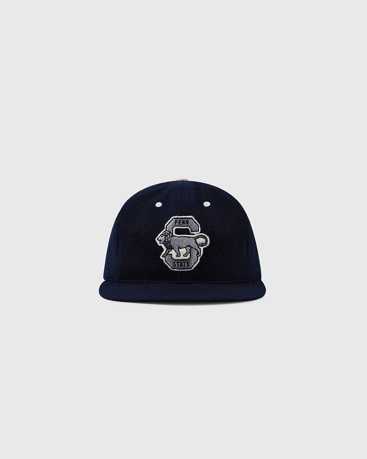 The EFF Penn State University Nittany Lions Vintage Ballcap, featuring a lion logo and “Penn State” on navy blue, is shown on a plain light gray background—a classic tribute to the team’s baseball tradition.