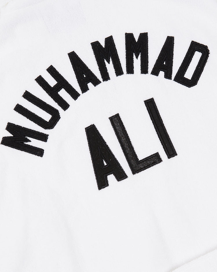 The Ebbets Field Muhammad Ali Cotton Terry Boxing Robe features 