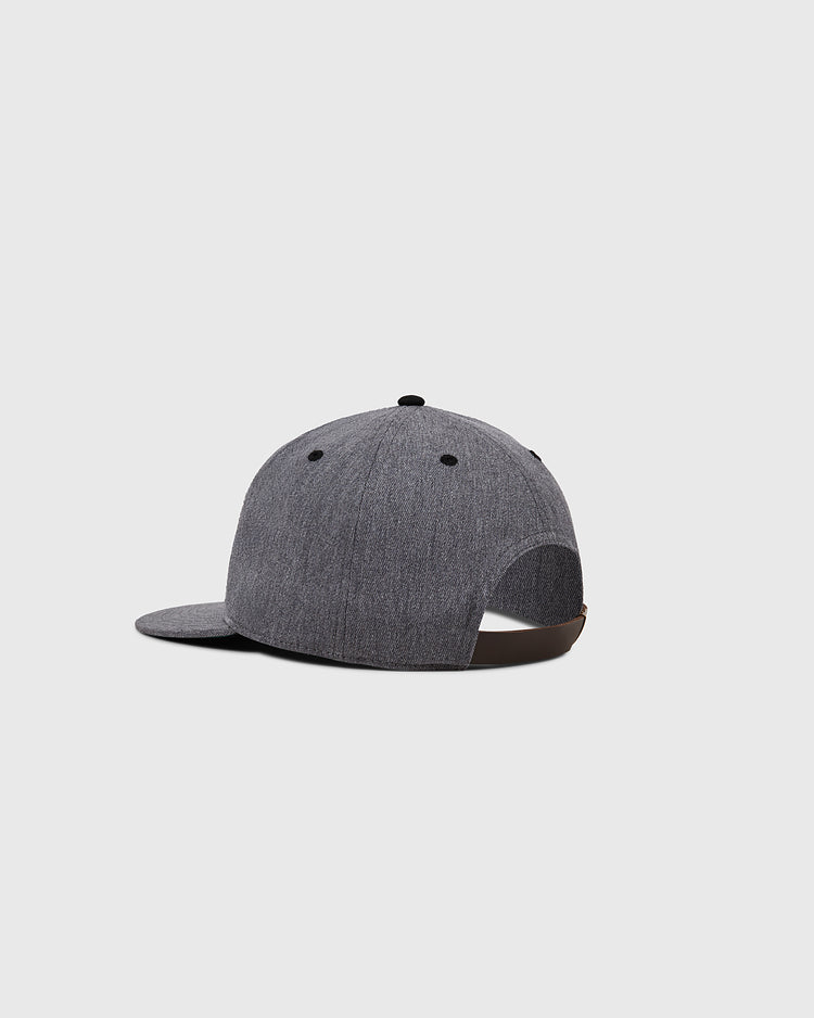 The Ebbets Field Newark Eagles Cotton Twill Ballcap, shown from the back with a curved brim and adjustable strap, is inspired by the 1938 Negro Leagues team and set against a plain light grey background.