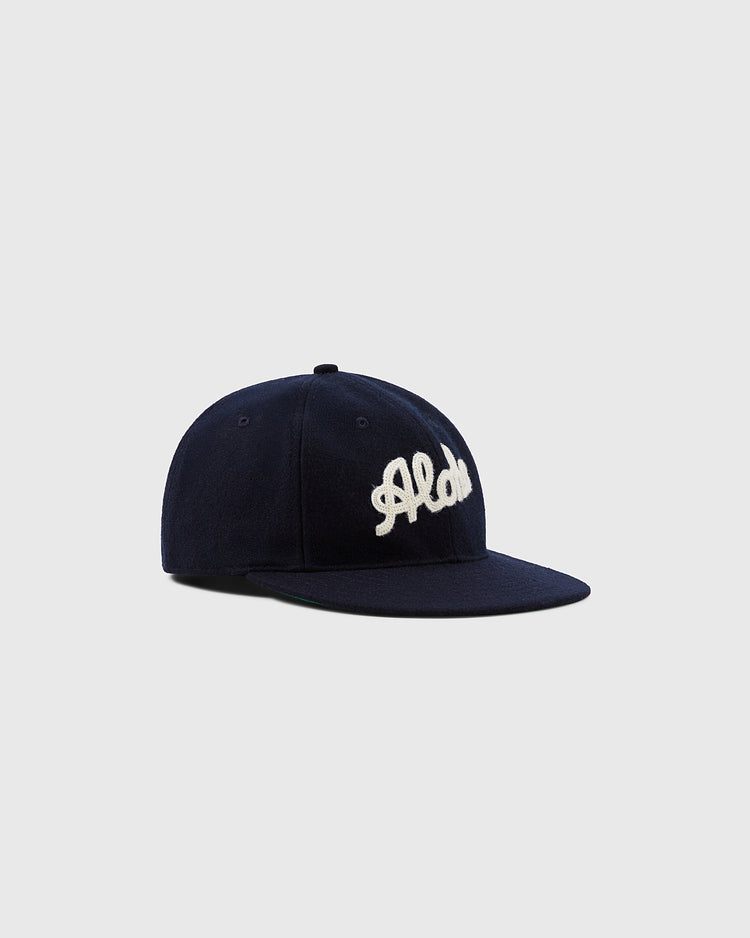 The Ebbets Field Aloha 100th Infantry 1942 Authentic Ballcap in navy features 