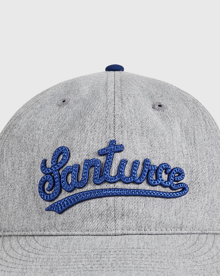 The Ebbets Field Santurce Cangrejeros 1939 Cotton Twill Ballcap is a gray vintage-style cap with 