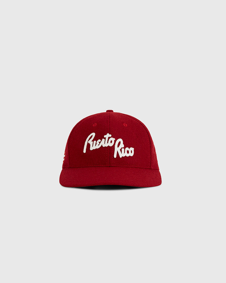 The Ebbets Field Puerto Rico 1958 National Team Wool Ballcap features 