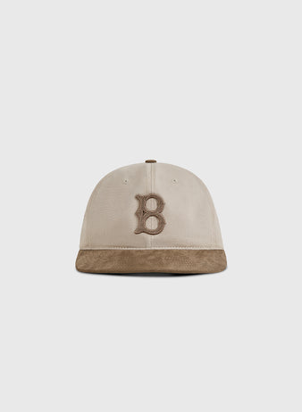 The Ebbets Field Brooklyn Royal Giants 1925 Cotton Twill Suede Ballcap features a beige crown, brown 