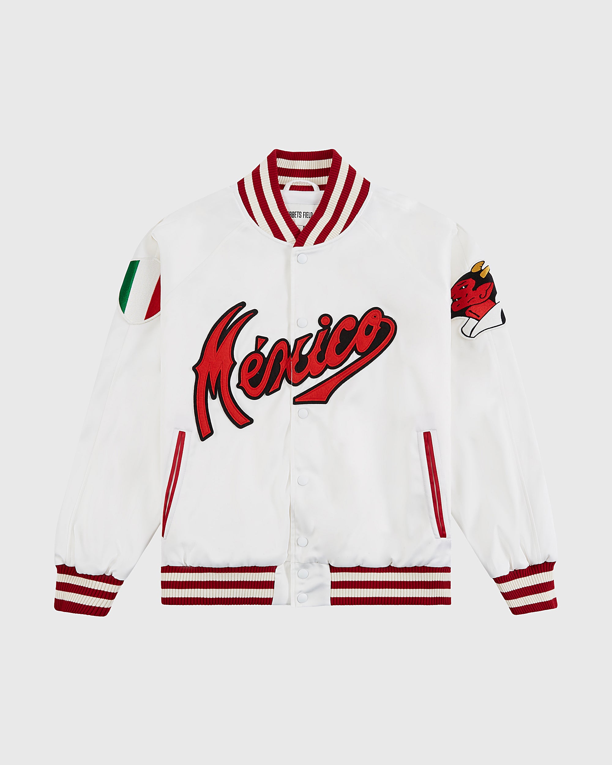 Diablos Rojos del Mexico Satin Varsity Jacket – Ebbets Field