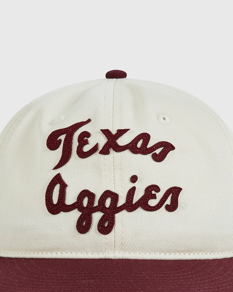 The Ebbets Field Texas A&M University 1952 Cotton Twill Ballcap features 