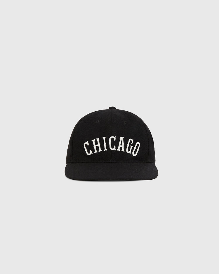 The Ebbets Field Chicago City Series Wool Ballcap features bold white 