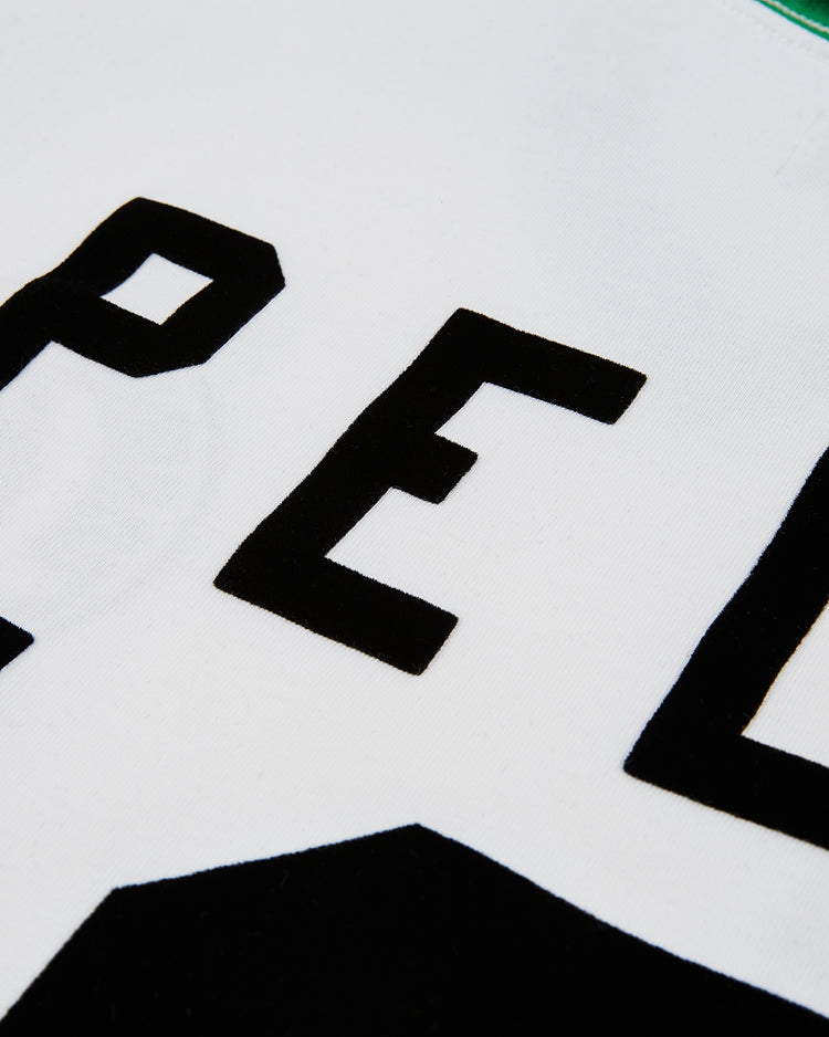 Close-up of black block letters 