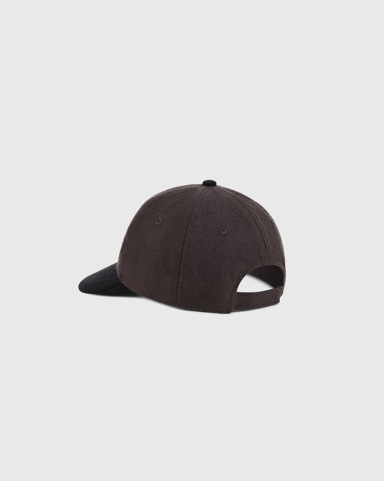 The Ebbets Field Osaka Tigers 1940 Wool Ballcap (Youth Size) is shown from the back on a plain white background, displaying its curved brim and adjustable strap opening.