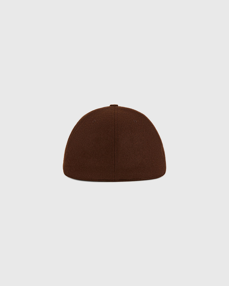 The Tecolotes 1935 Authentic Wool Ballcap by Ebbets Field is displayed from the back on a light gray background.