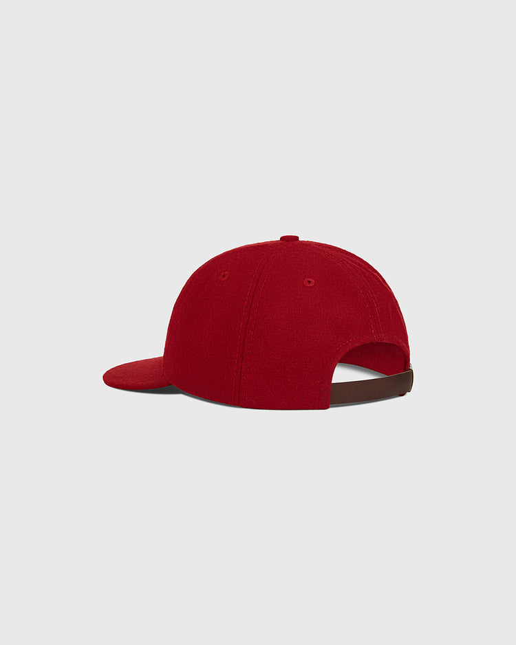 An understated piece of Japanese baseball memorabilia, the Ebbets Field Daiei Stars 1949 Authentic Wool Ballcap is shown from the back with a dark adjustable strap and no visible logo, set against a plain light gray background.
