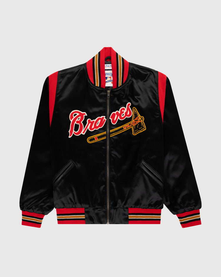Milwaukee Braves 1957 Authentic All Satin Varsity Jacket