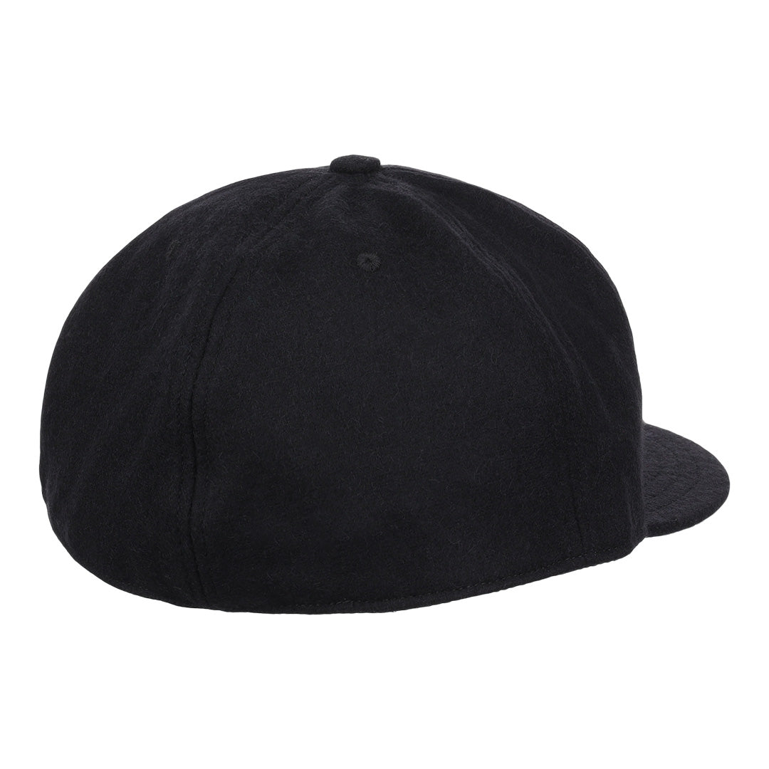 Black Wool Vintage Ballcap