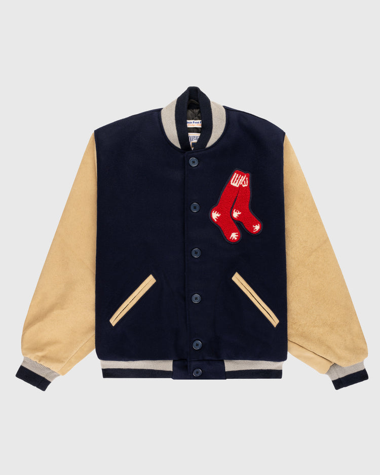 Boston Red Sox 1938 Authentic Wool & Suede Leather Varsity Jacket