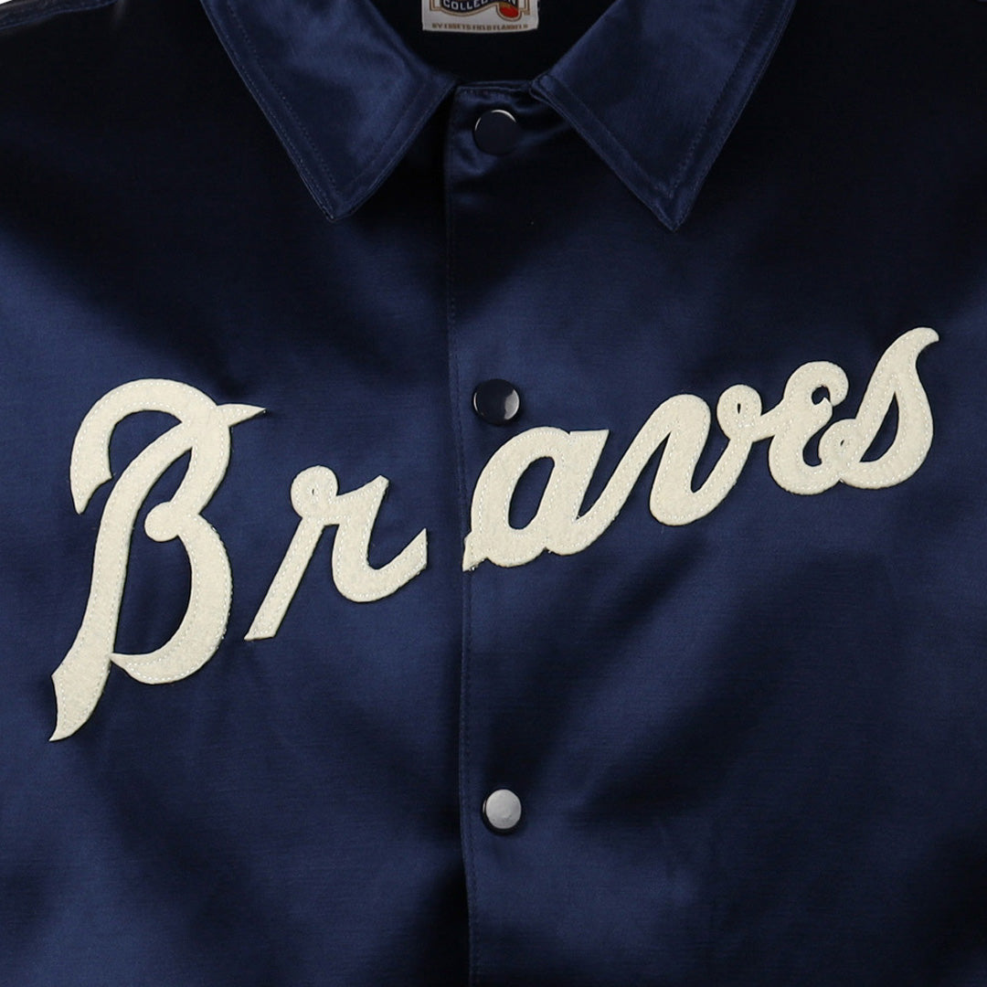 Atlanta Braves 1968 Satin Windbreaker – Ebbets Field Flannels